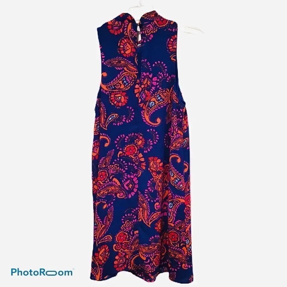 🌺3 FOR $20🌺 - Everly paisley print mock neck dress small bright